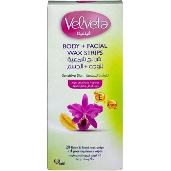 Velveta Body&Facial Hair Removal Strips 40 Pcs
