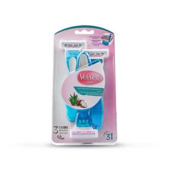 Velveta Disposable Razors For Women 3 Blades 3 pcs