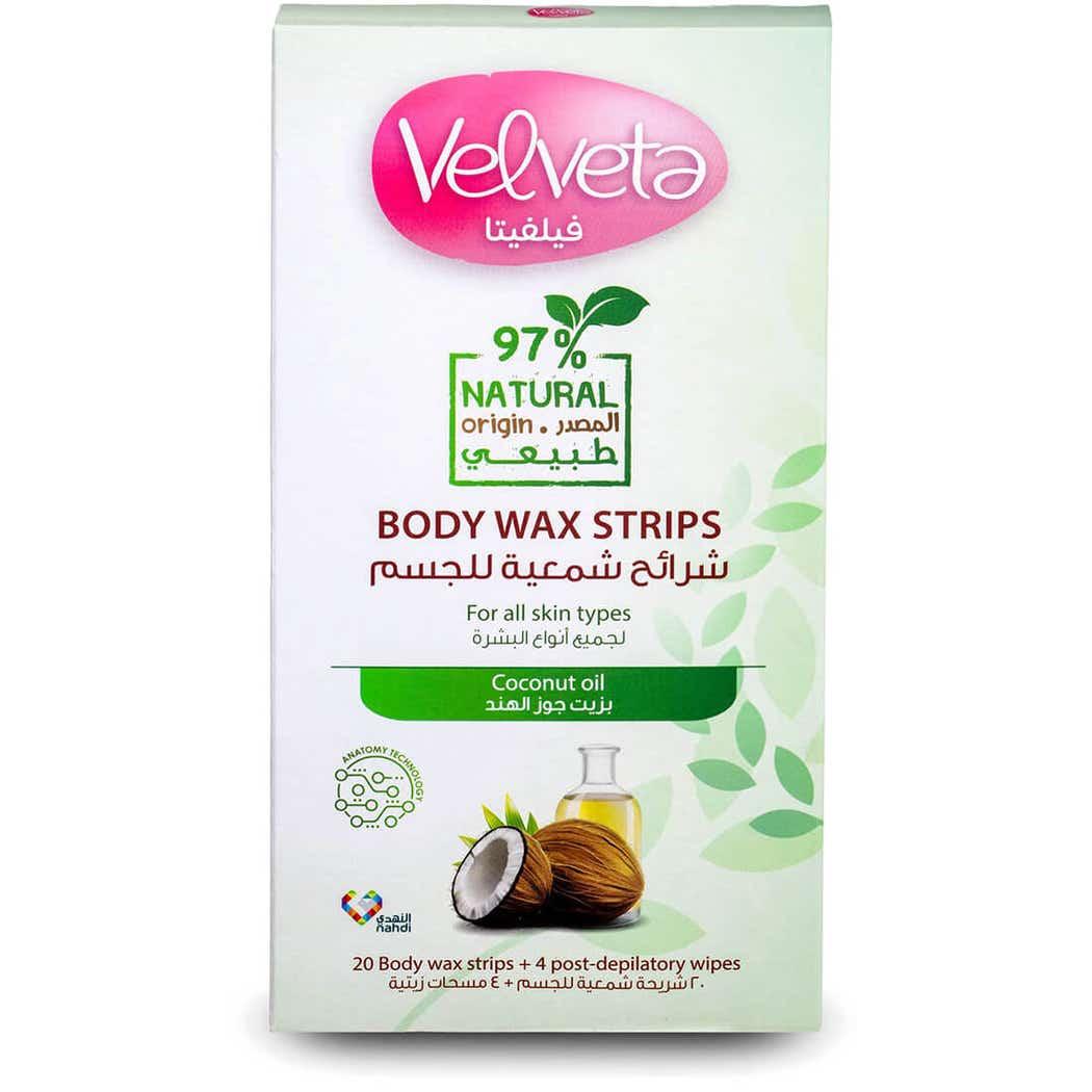 Velveta Natural Body Hair Removal Strips 20 Pcs Velveta Natural Body Hair Removal Strips 20 Pcs