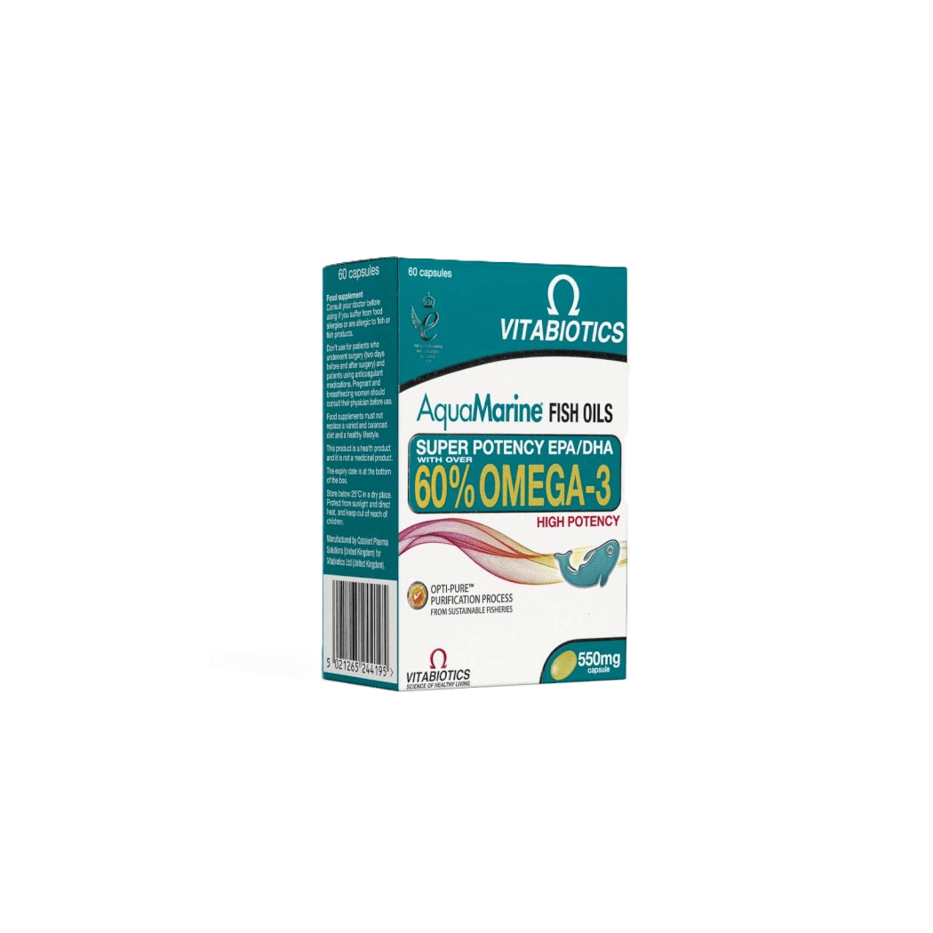Vitabiotics Aquamarine Omega 3 Fish Oil 60 Capsules Vitabiotics Aquamarine Omega 3 Fish Oil 60 Capsules