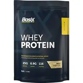 Basix Whey Protein 71 Servings Vanilla Whip Powder 2.25 Kg