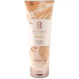 Boutique Amber Musk & Vanilla Body Scrub 225gm