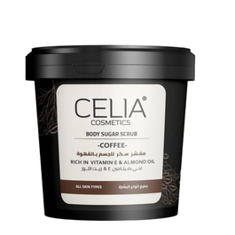 Celia Body Oil Sugar Scrub Coffe & Almond Oil 600 G