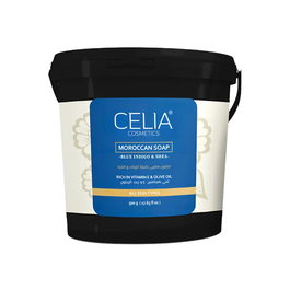 Celia Moroccan Soap Blue Indigo & Shea 500 G