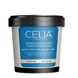Celia Shower Sugar Scrub With Moroccan Blue Indigo 600g
