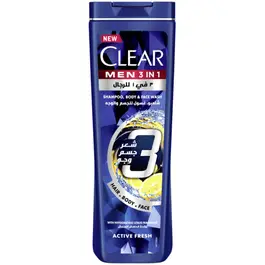 Clear Shampoo 3 In 1 Active Fresh 400ml