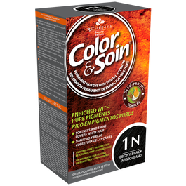 Color & Soin Hair Color Ebony Black 135 ml 1N