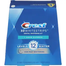 Crest 3D Whitestrips 1 Hour Express Whitening - 20 Strips
