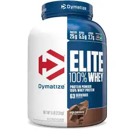Dymatize Elite Whey Protien 63 Servings Chocolate Powder 2.3 Kg