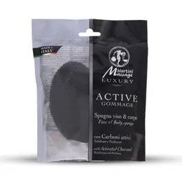 Martini Face & Body Sponge With Activated Charcoal