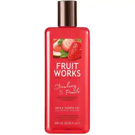 Fruit Works Strawberry & Pomelo Shower Gel 500ml