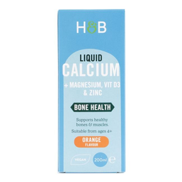 H&B Liquid Calcium with Magnesium, Vitamin D, Zinc - 200ml