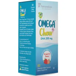 Jp Omega Chew DHA 200 Mg 60 Strawberry Chewable Capsules