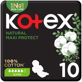 Kotex Natural Maxi Protect Super 10 Pcs