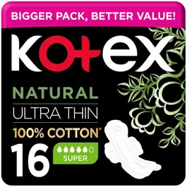 Kotex Ultra Natural Super 16 Pcs