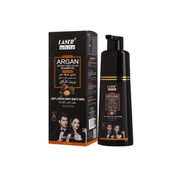 Laser White 2724 Argan Hair Dye Shampoo Black 200 Ml