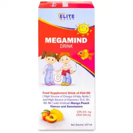 Megamind Omega-3 227 ml Peach & Mango Liquid
