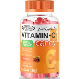 Mothernest Vitamin C 400 Mg 36 Raspberry Gummies