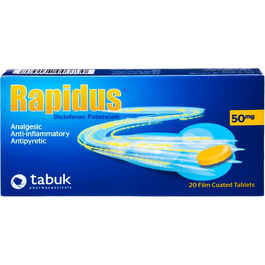 Rapidus 50 mg Tablet 20pcs