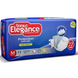 Sanita Elegance Diapers Medium 22 pcs (New)
