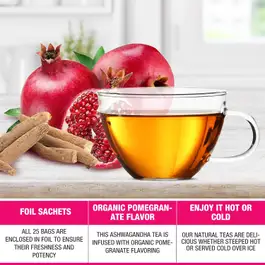 Tipson Tea Organic Ashwagandha Pomegranate 25 Tea Bag
