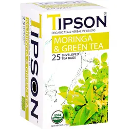 Tipson Tea Organic Moringa & Green Tea 25 Tea Bag