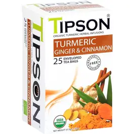 Tipson Tea Organic Turmeric Ginger & Cinnamon 25 Tea Bag