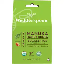 Wedderspoon Manuka Drops Eucalyptus Propolis 120 Gm