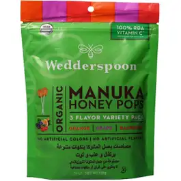 Wedderspoon Manuka Pops 24 Pcs 3 Flavors