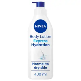 NIVEA Body Lotion For Normal to Dry Skin Express Hydration, Pure Hyaluron, 72H Moisture, 400ml