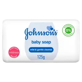 Johnson's Baby Soap Mild & Gentle Formula for Baby’s Sensitive Skin, 125g