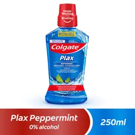 Colgate Plax Peppermint Blue 0% Alcohol Mouthwash 250 ml