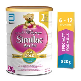 Similac Max Pro Baby Formula (2) from 6 to 12 months , 820 gm