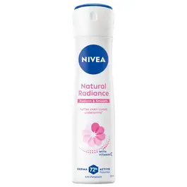 NIVEA Natural Radiance & Smooth 72h Antiperspirant for Women, Spray 150ml