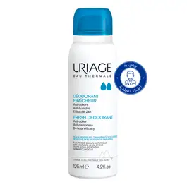 URIAGE FRAICHEUR fresh Body Deodorant Spray |24H Anti-odour| Alcohol-free 125ml