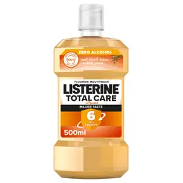 Listerine, Total Care, powerful combination of science & natural Miswak extract, Milder Taste, 500ml
