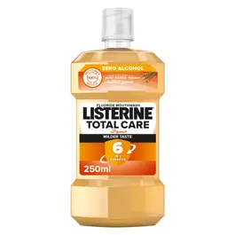 Listerine Total Care Fluoride Mouthwash, Miswak, Milder Taste, Mint Flavor, 250ml