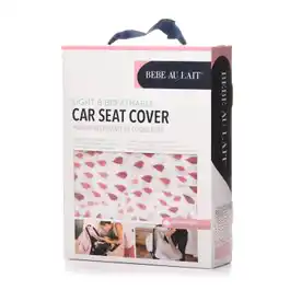 Bebe Au Lait Car Seat Cover- Rose Quartz