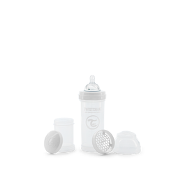 Twistshake Anti-Colic Feeding Bottle 260ml - White