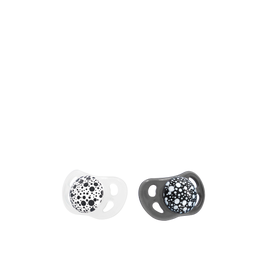 Twistshake 2x Pacifier Black White 0-6 month