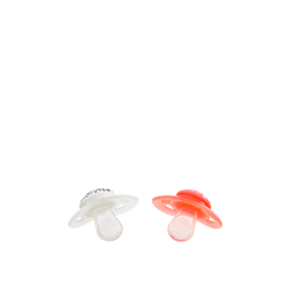 Twistshake 2x Pacifier 0-6m Pastel Peach White