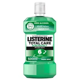 Listerine, Total Care, Gum Protect, kills 99% of germs Milder Taste, Fresh Mint, 500ml