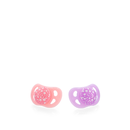Twistshake 2x Pacifier 0-6 Month Pastel Pink and Purple