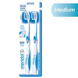 meridol Gum Health Medium Toothbrush Value 2Pcs