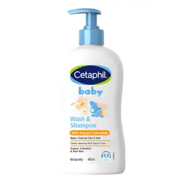 Cetaphil Baby Wash & Shampoo With Organic Calendula - 400 ml