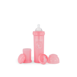 Twistshake Anti-Colic Feeding Bottle 330 ml - Pastel Pink
