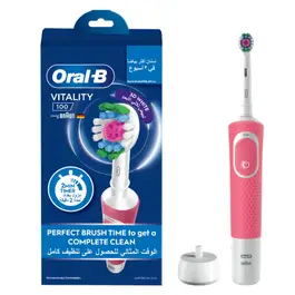 Oral-B Vitality 100 3D White Rechargeable Electric Toothbrush, 1 Count