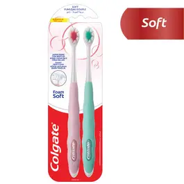 Colgate Foamsoft Dense Soft Toothbrush 2Pcs