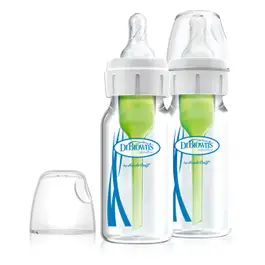 DrBrown's Feeding Bottle Glass Narrow Neck - 120 ml - 2 Pack