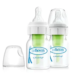 DrBrown's Bottle Plastic Narrow Neck - 60 ml - 2 Pack